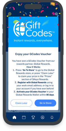 GCODES popup