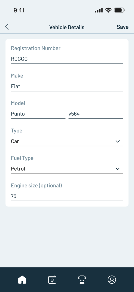 How Do I Setup My Vehicle Details And What Is It Used For?